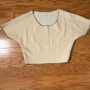 Elegant Cream Women's Top